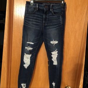 American Eagle A&E ripped skinny jeans